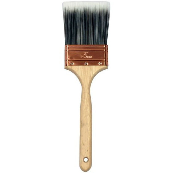 Which type of brush filament is best for oil-based paints?