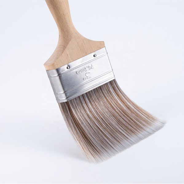 Brown and White Color Premixed synthetic paint brush filament