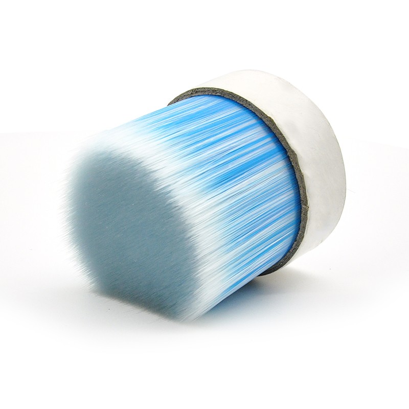 83mm 2 color Blue and White Color Premixed synthetic paint brush filament 