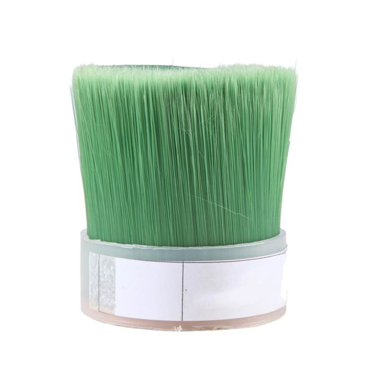 Green Color PBT Tapered Synthetic Brush Bristle for Paint Brushes