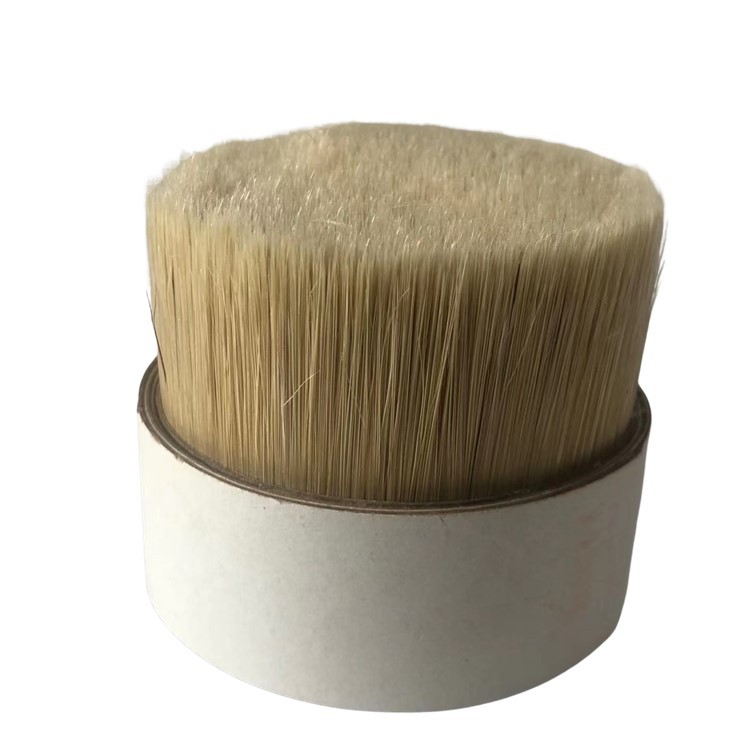 76mm Natural bristle mix synthetic bristle bottom price PET brush bristle for paint brush
